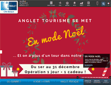 Tablet Screenshot of anglet-tourisme.com